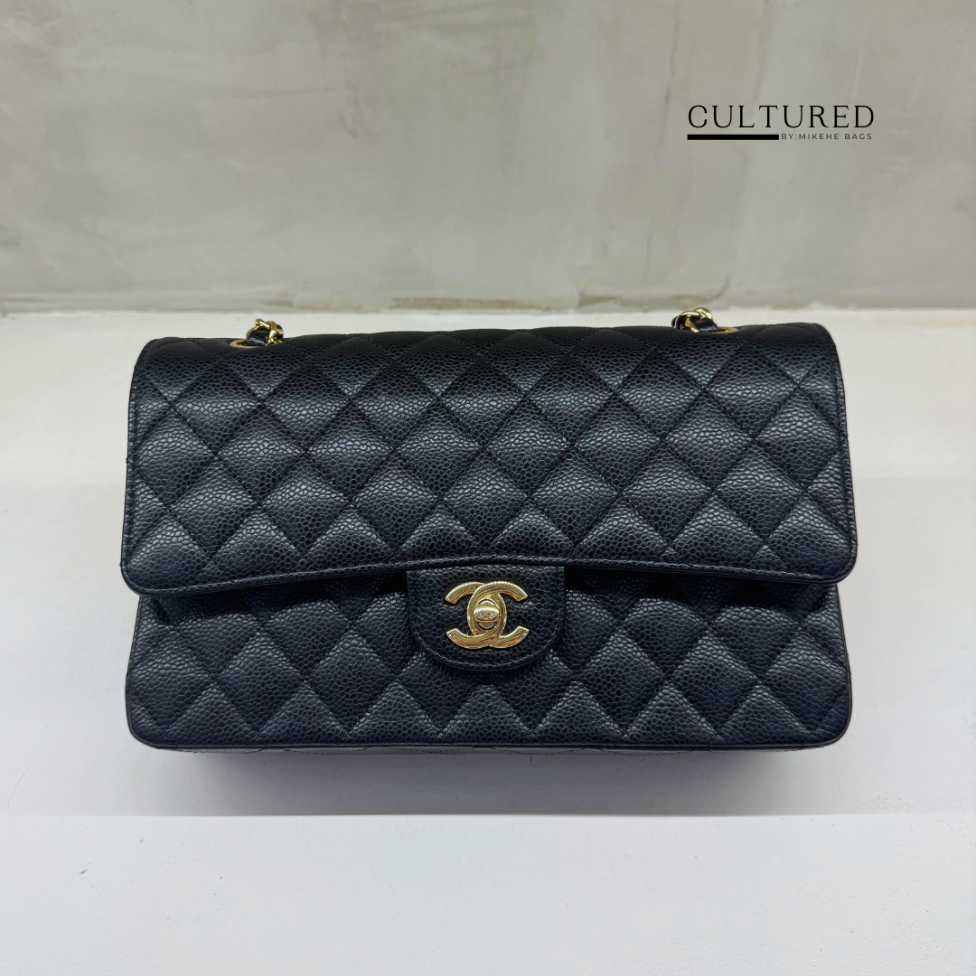 Chanel Classic Medium Flap in Black Caviar