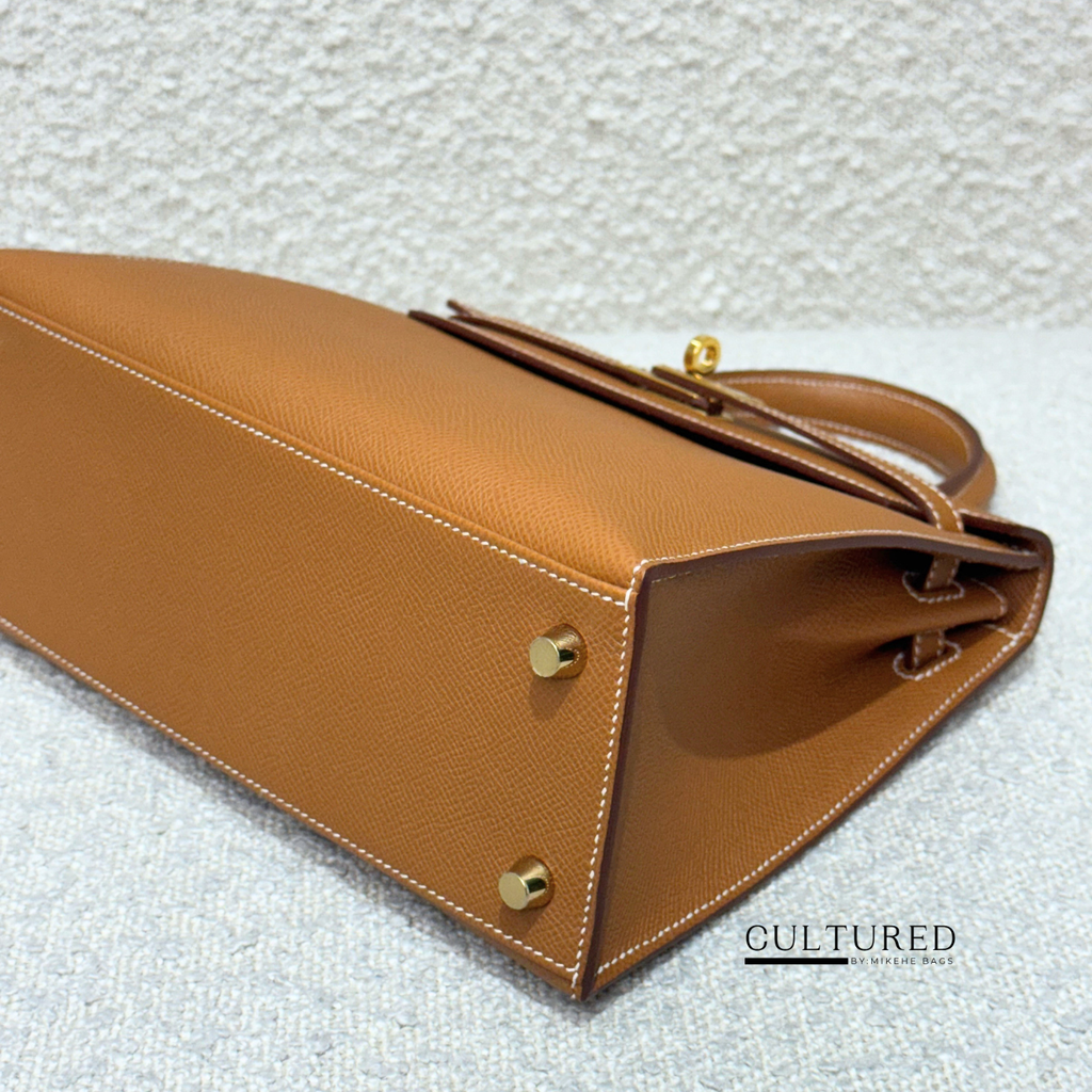 Hermès Kelly 25 in Gold on Gold
