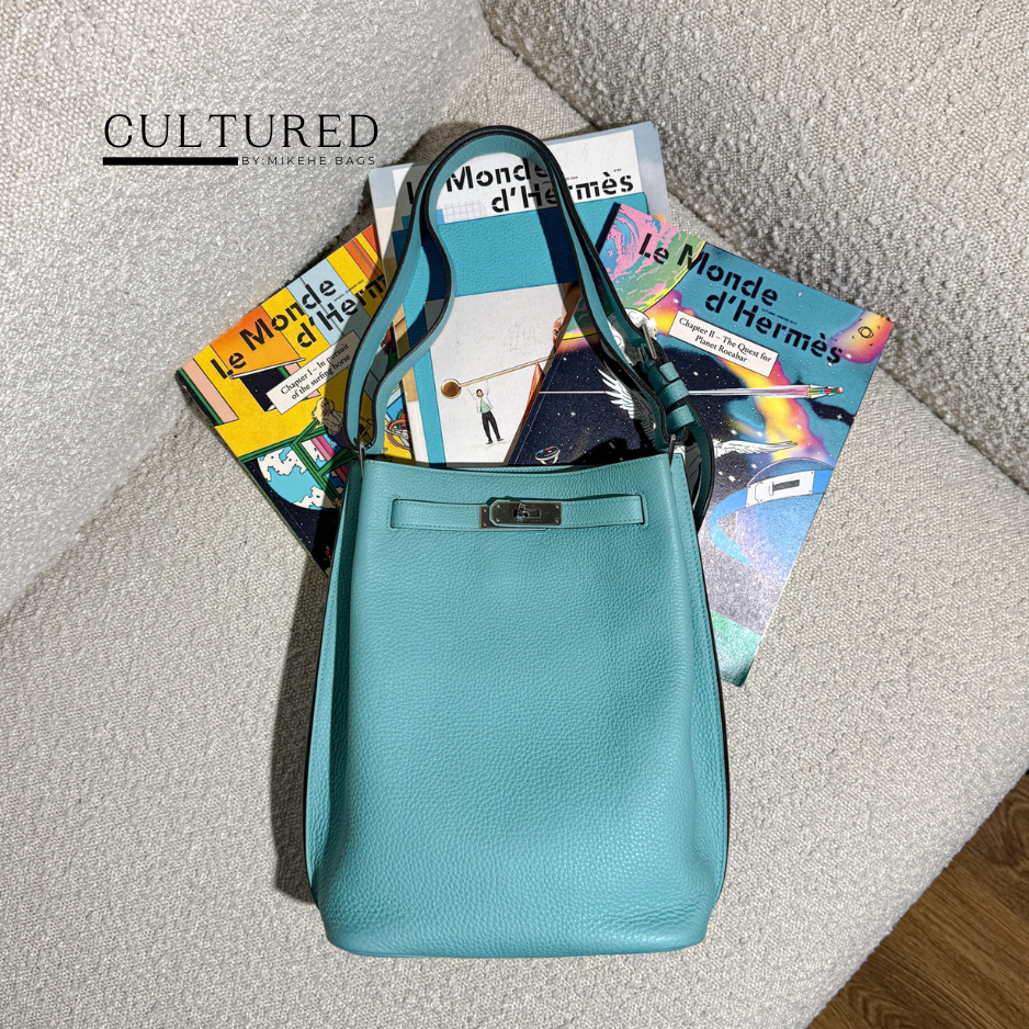 Hermès So Kelly 22 in Blue Atoll