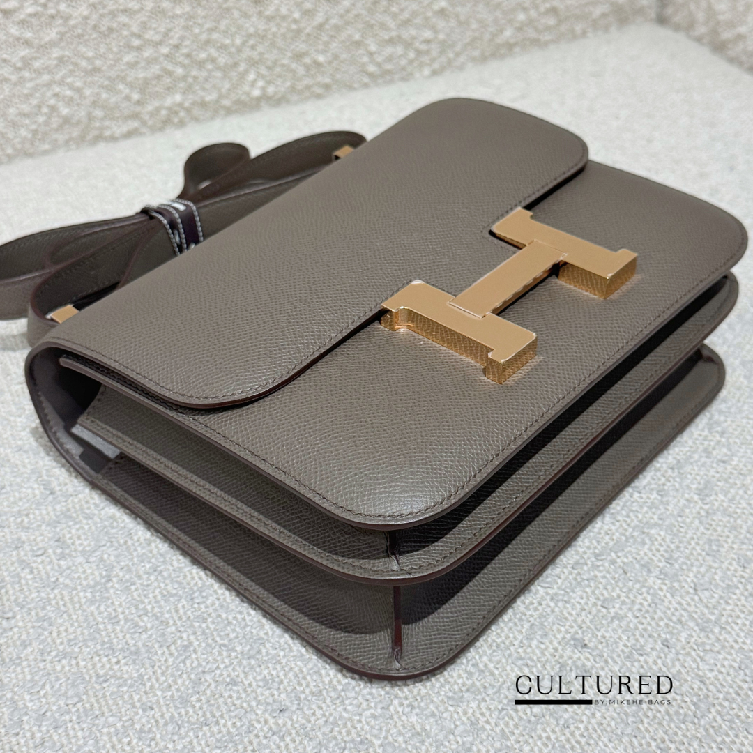 Hermès Constance 24 in Etain Rosegold Hardware