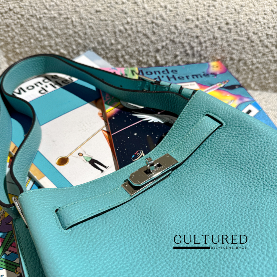 Hermès So Kelly 22 in Blue Atoll