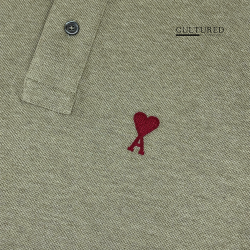 Ami Paris Polo Shirt in Green