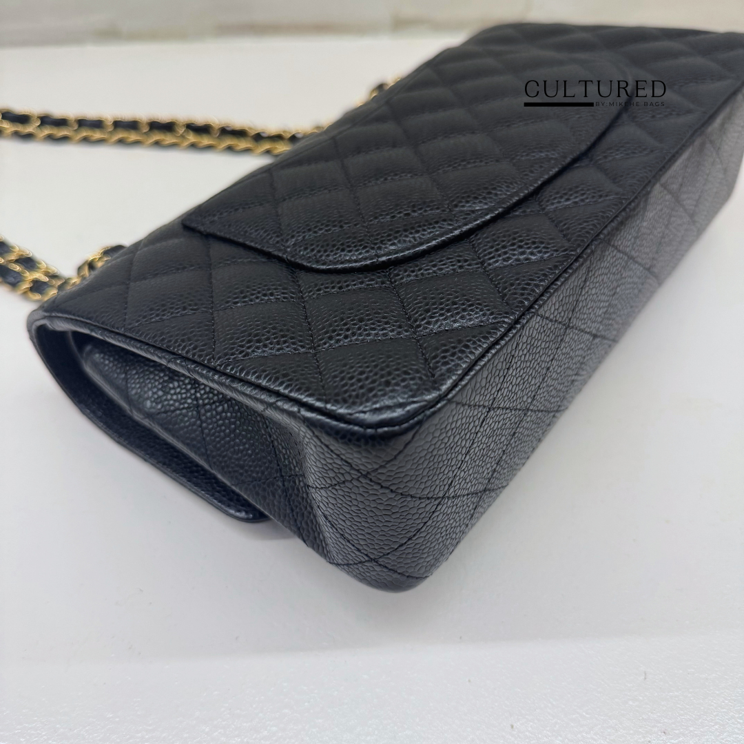 Chanel Classic Medium Flap in Black Caviar