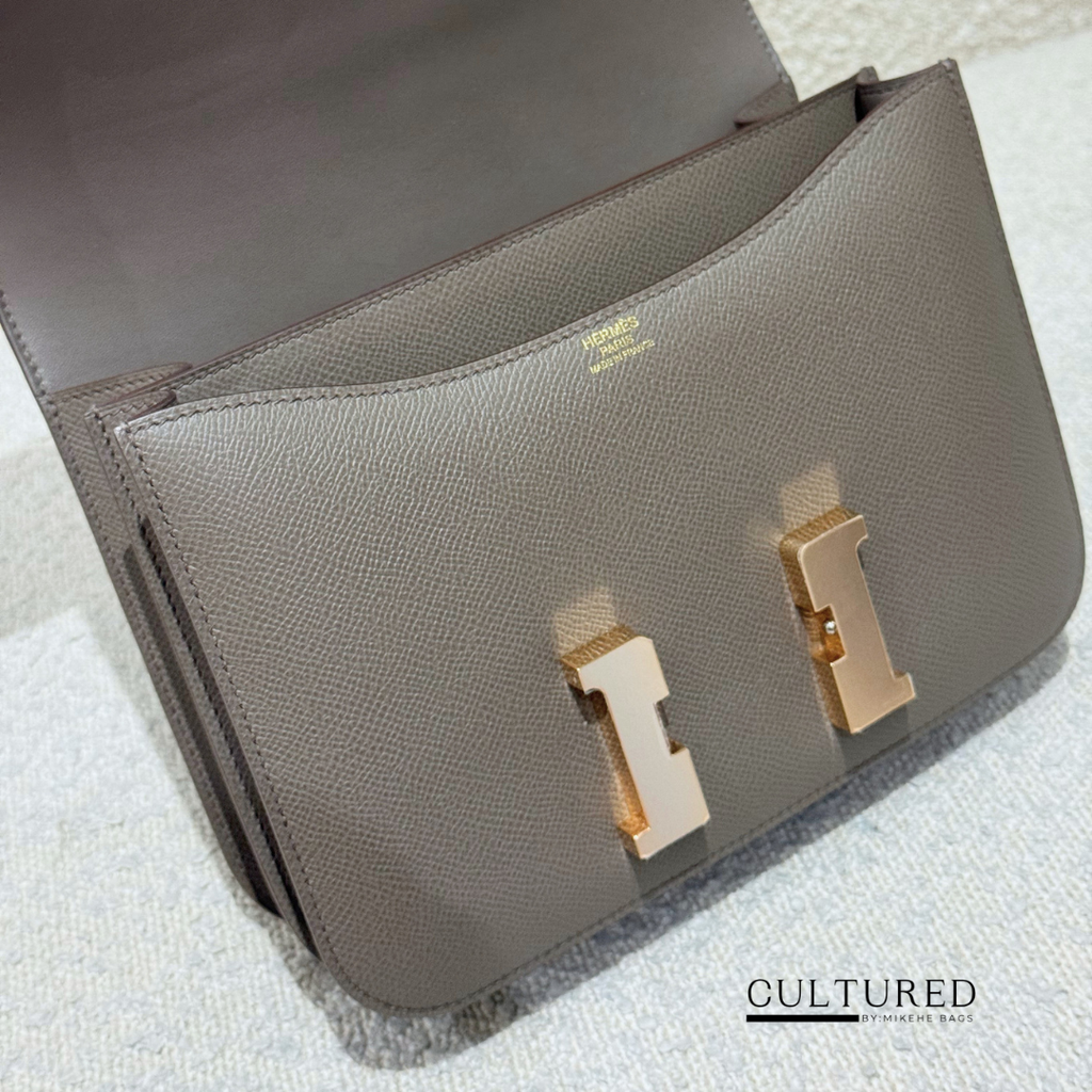 Hermès Constance 24 in Etain Rosegold Hardware